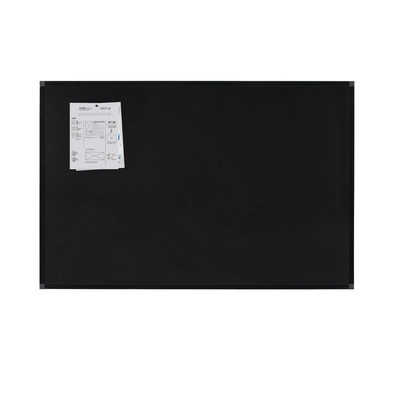 Bi-Office New Generation A9 Felt Notice Board, Black Surface, Black Frame 1200x900 mm