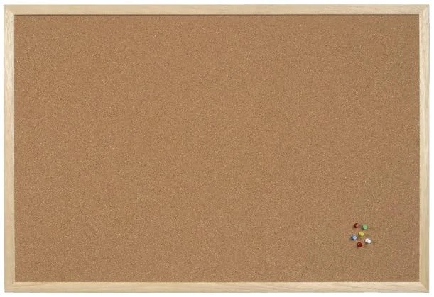 Bi-Office Basic Cork Board - 1200 x 900 mm, Natural Pine Frame