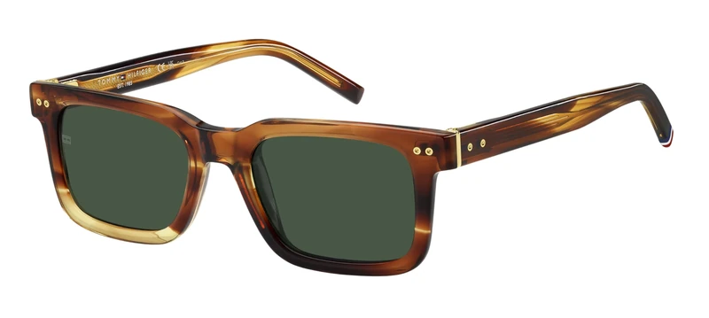 GAFAS TOMMY HILFIGER - MODELO: TH 85/S C: BROWN HORN EYE SIZE: 52 BRIDGE SIZE: 20 / POLARIZED: N - Image 1