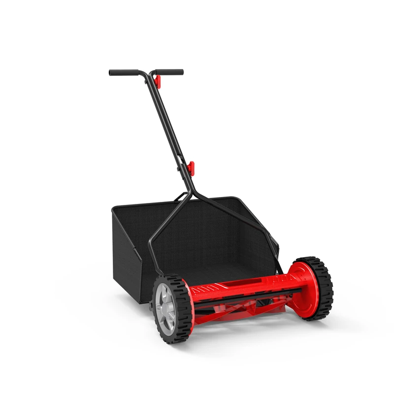 Güde GSPM 380 Spindle Mower (Hand Lawnmower, Cutting Width 380 mm, Catcher 35 L, Continuous Cutting Height Adjustment 12-42 mm, 5 Rotating Steel Blades, Quiet, Mowing Capacity up to 400 m²)