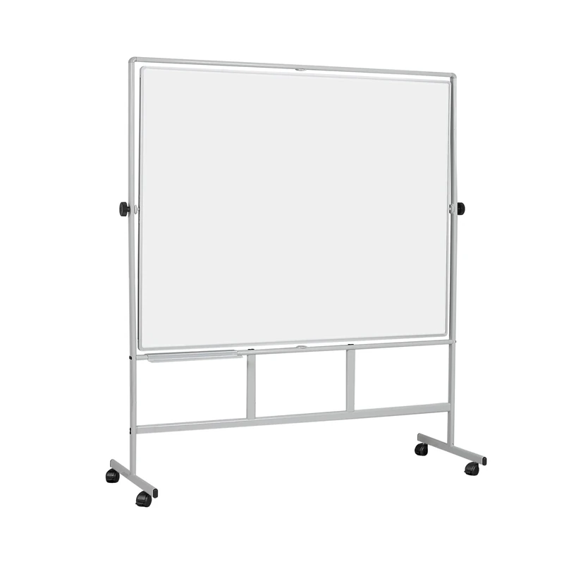 Bi-Office Revolver Plus, Double-Sided Lacquered Steel Surface, Aluminium Structure, 120 x 120 cm