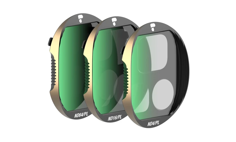 PolarPro - DJI Mavic 4 Pro - Vivid ND/PL Filter Collection - Filter 3-pack - ND4/PL, ND16/PL, ND64/PL - Fully Compatible with Mavic 4 Pro Gimbal and Optics