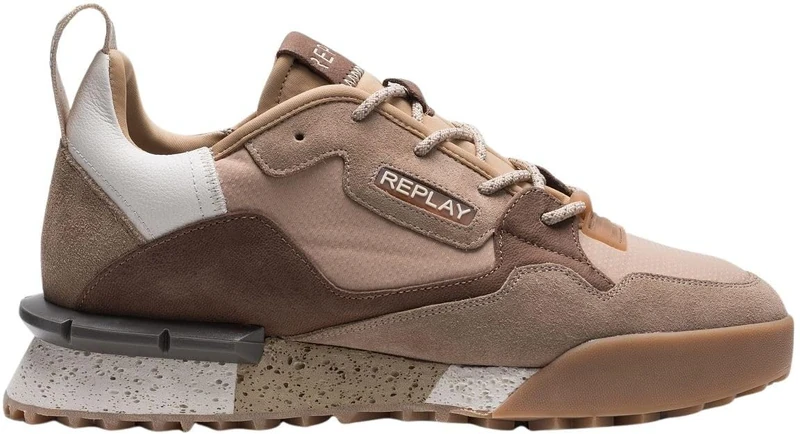 Replay Men's GMS1P Trainers, 024 Ecru, 42 EU, 024 Ecru, 9 UK