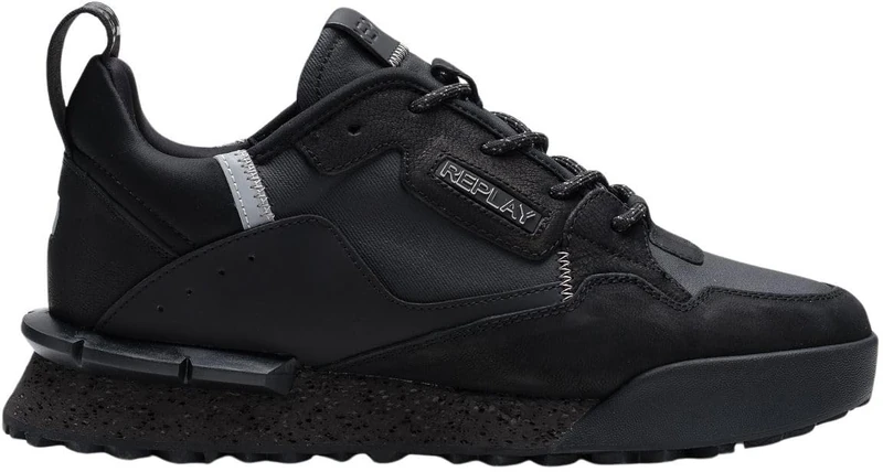 Replay Men's Gms1p Sneaker, 003 Black, 7.5 UK - Image 1