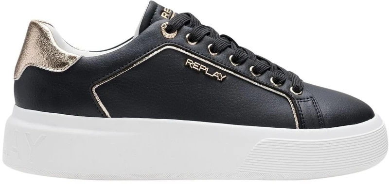 Replay Women's GWZ8F Trainers, 003 Black, 38 EU, 003 Black, 6 UK