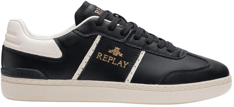 Replay Gmsd7, Men's Trainers, 003 Black, 42 EU/UK 8, 003 Black, 9 UK