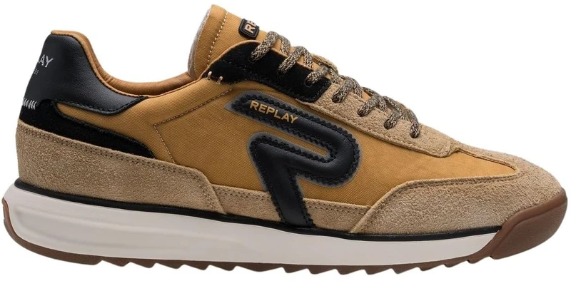 Replay Men's GMSIB Trainers, 500 Yellow Black, 41 EU, 500 Yellow Black, 7 UK