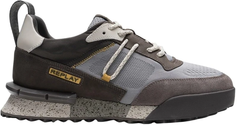 Replay Men's Gms1p Sneaker, 2092 Grey Dk Grey, 7.5 UK