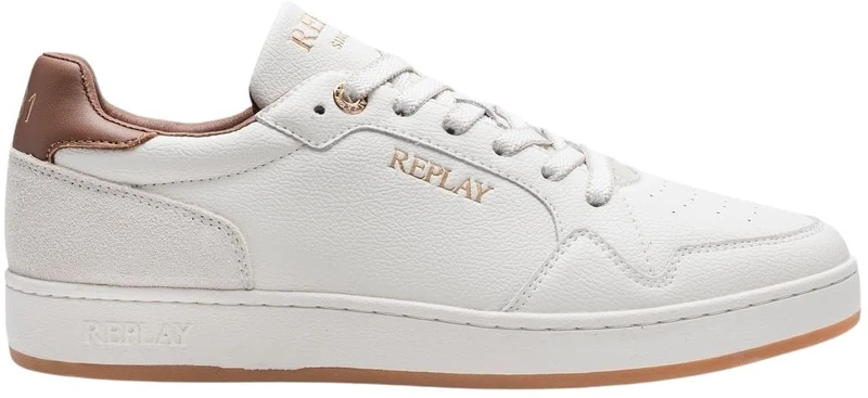 Replay Men's GMZ3B Trainers, 2796 Off White Cuoio, 41 EU, 2796 Off White Cuoio, 7 UK