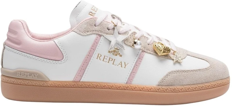Replay Women's GWSD8 Trainers, 934 Beige White, 37 EU, 934 Beige White, 5 UK