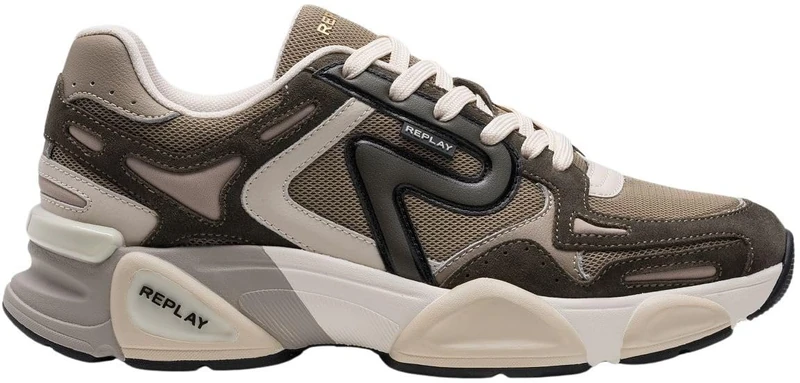 Replay Men's GMS9M Trainers, 039 MIL GRN, 46 EU, 039 Mil Grn, 12 UK