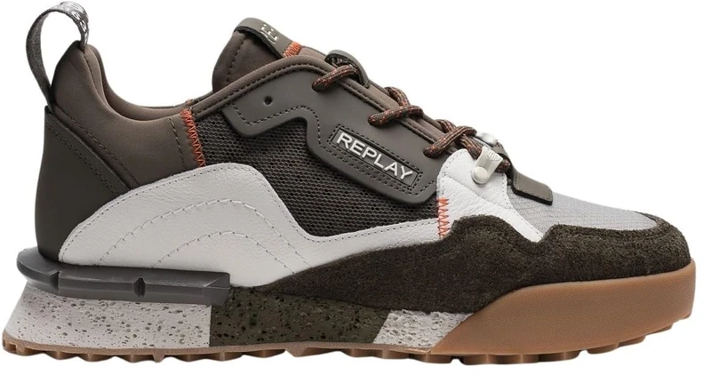 Replay Men's GMS1P Trainers, 039 MIL GRN, 40 EU, 039 Mil Grn, 8 UK