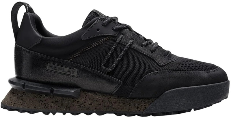 Replay Men's Gms1p Sneaker, 003 Black, 10.5 UK