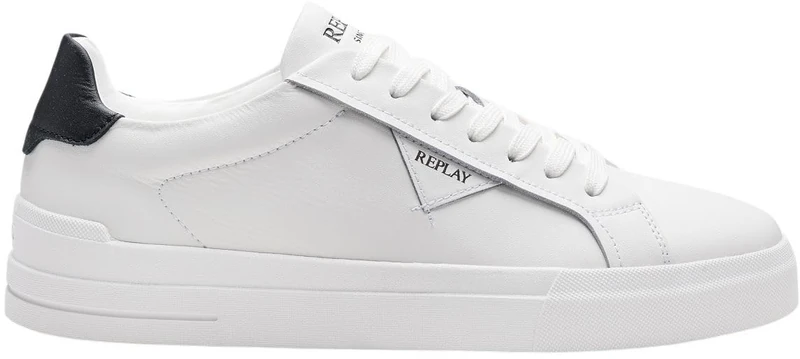 Replay Men's Gmz7d Sneaker, 062 White Black, 7.5 UK
