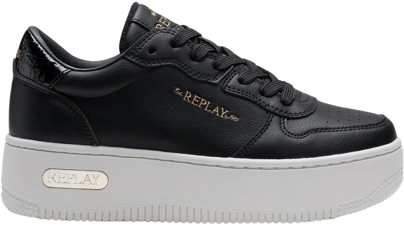 Replay Women's GWZ5O Trainers, 003 Black, 39 EU, 003 Black, 7 UK