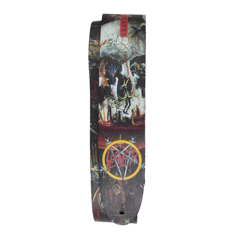 Perri's Leathers Ltd. – Slayer – South of Heaven – Direct to Leather Guitar Strap – Official Licensed Product – Adjustable Length – For Electric, Acoustic, and Bass Guitars – Made in Canada