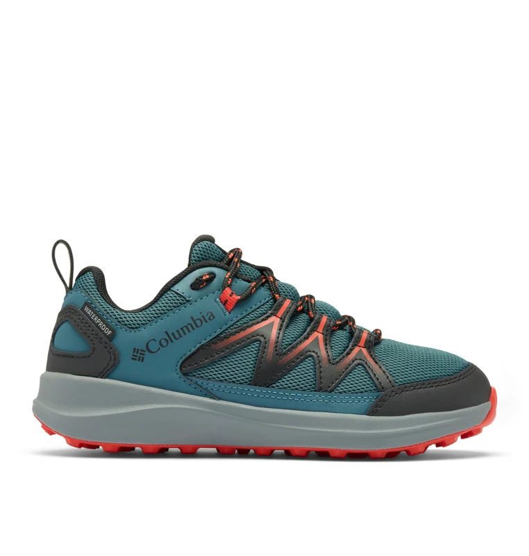 Columbia Youth Peakfreak Rush WP, Low Rise Trekking and Hiking Shoes, Everblue/Super Sonic, 4 Regular
