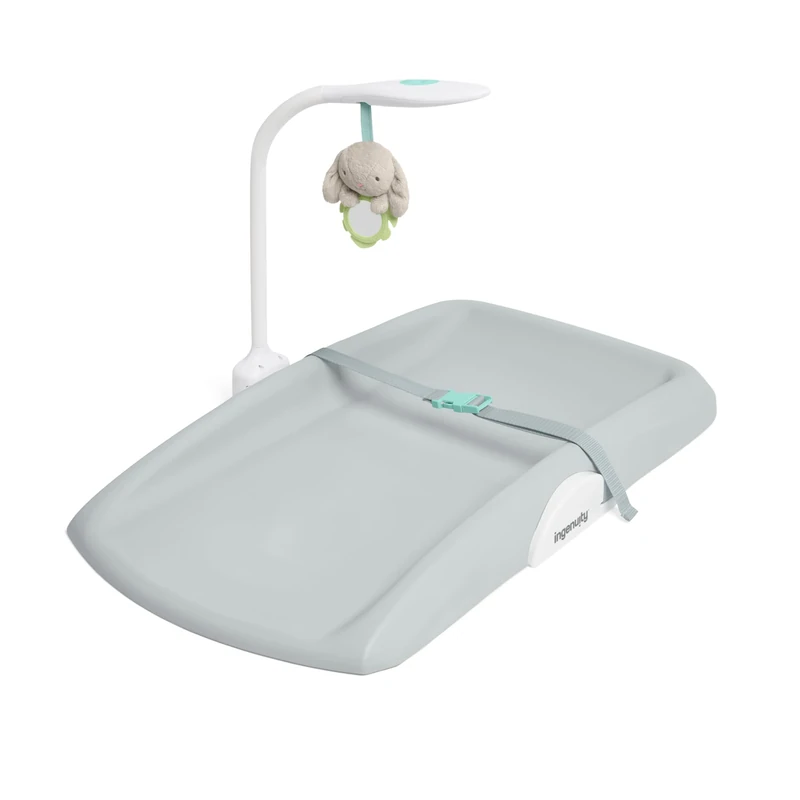 Ingenuity Day & Night Sylvi Baby Changing Mat - Includes Nightlight - Easy to Clean - Extra Comfort - Ages 0M+