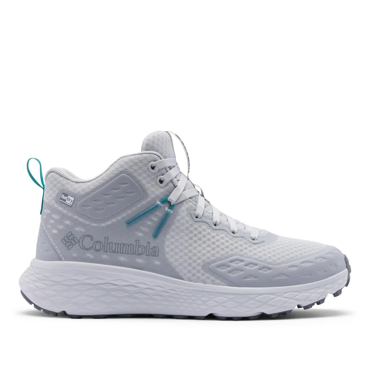 Columbia Men's Konos TRS Outdry Mid, Mid Rise Trekking and Hiking Boots, Grey Ice/Teal Chloride, 9.5 Regular