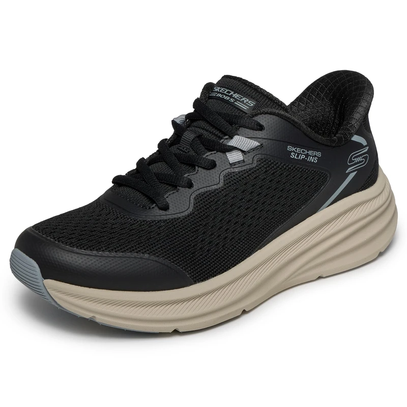 Skechers Women's BOBS Skillz Too Essential, Black/White, 6 UK