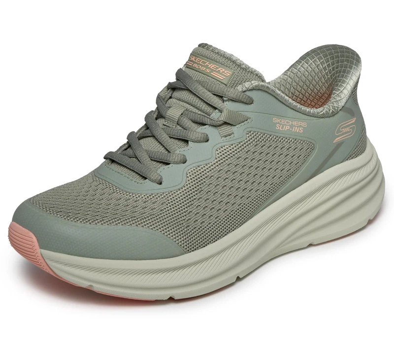 Skechers Women's Bobs Skillz Too Essential Trainer, Olive, 4.5 UK