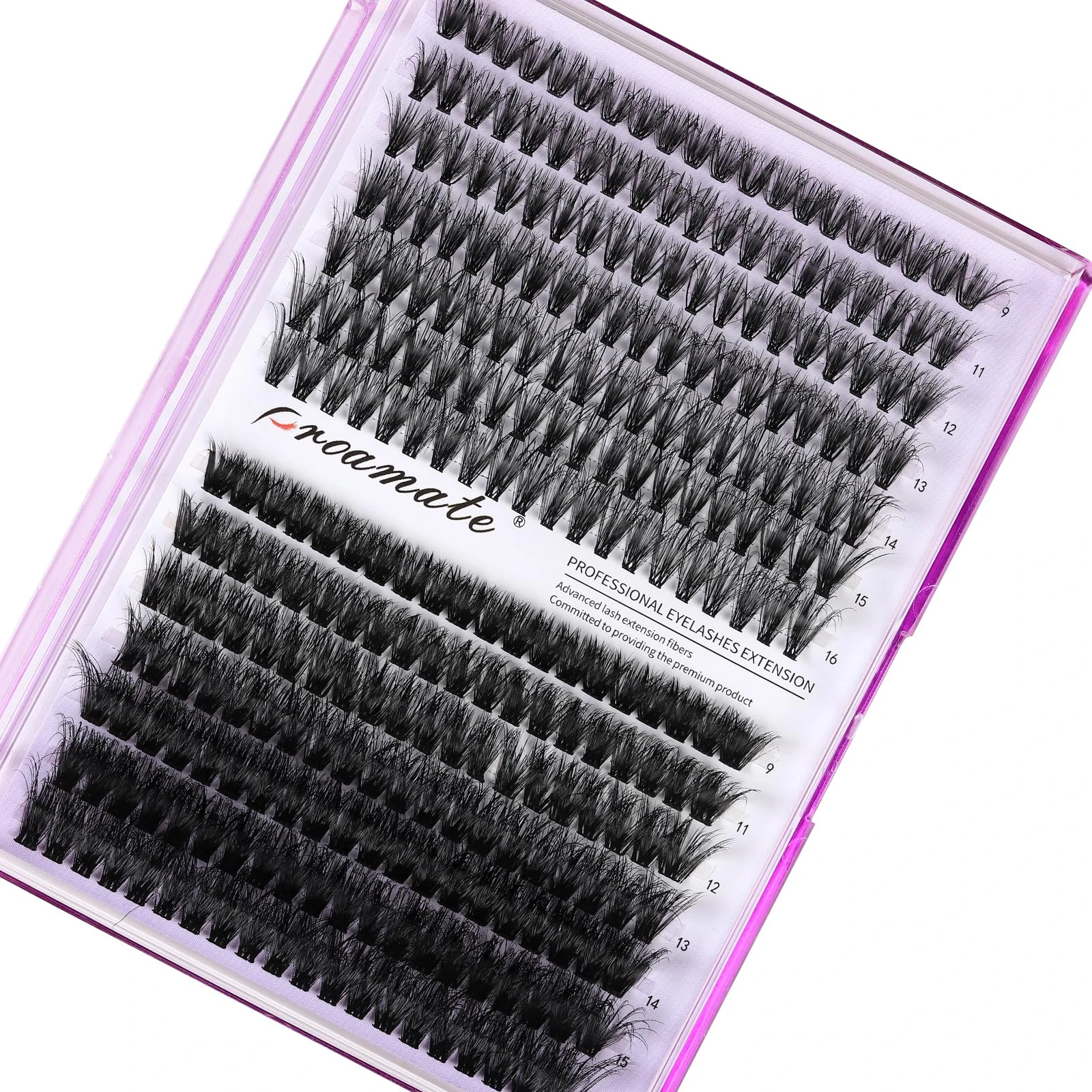 Proamate Cluster Lashes Individual Lashes DIY Eyelash Soft Natural Easy Fan Lash Individual False Lashes for Personal Use at Home (3D Fluffy 40D+60D)