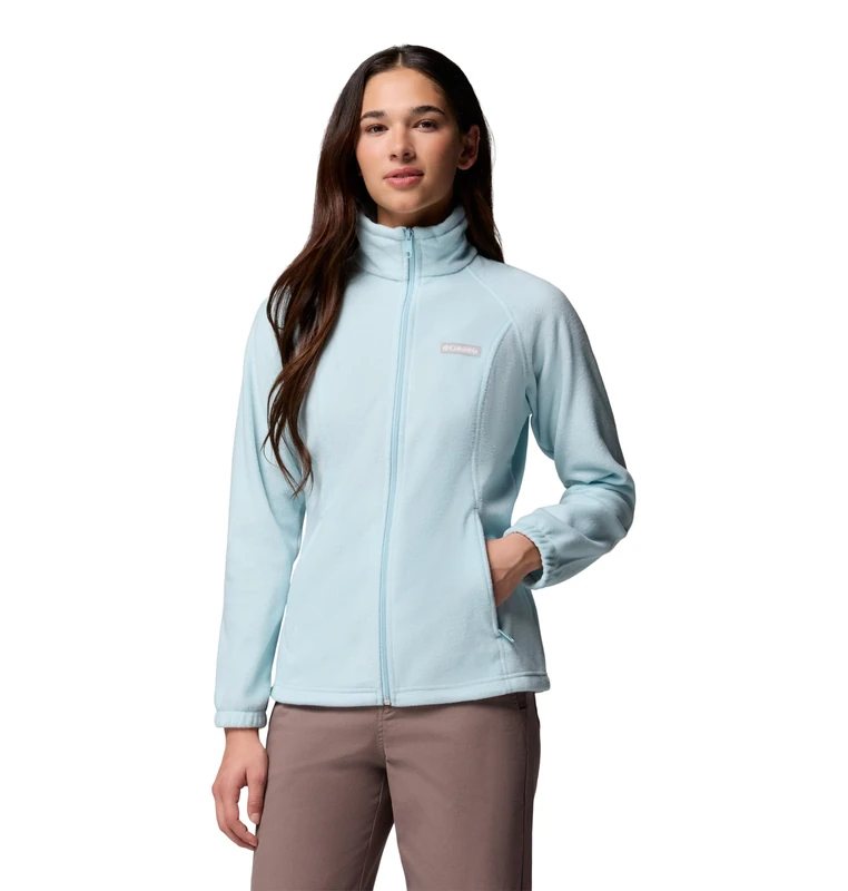 Columbia Women's Benton Springs Full Zip, Full Zip Fleece Jacket, Marine Light, XX-Large