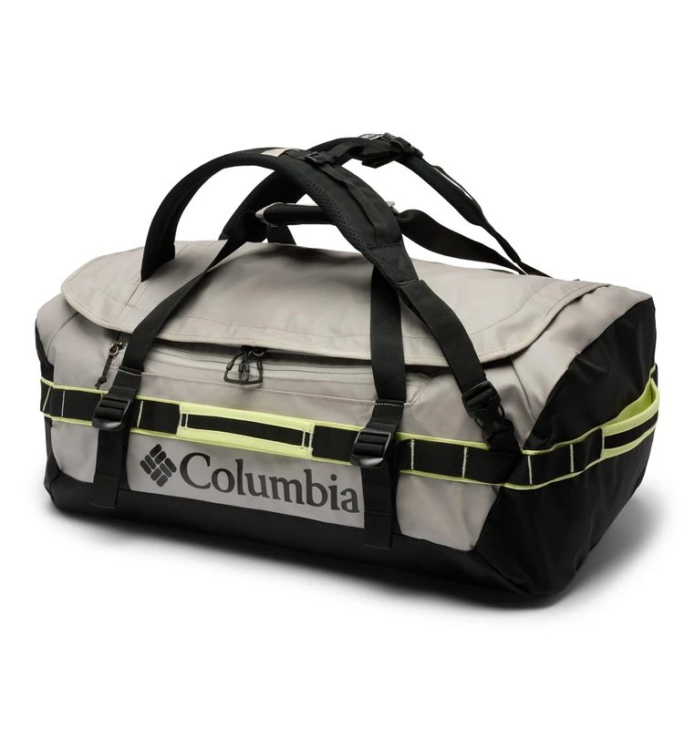 Columbia Unisex Landroamer 60L Duffel, Duffle Bag, Flint Grey/Black/Citron Haze, One Size