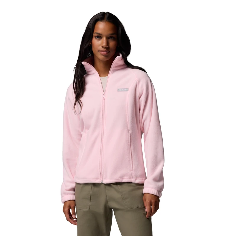 Columbia Women's Benton Springs Full Zip Fleece Jacket, Satin Pink, X-Large