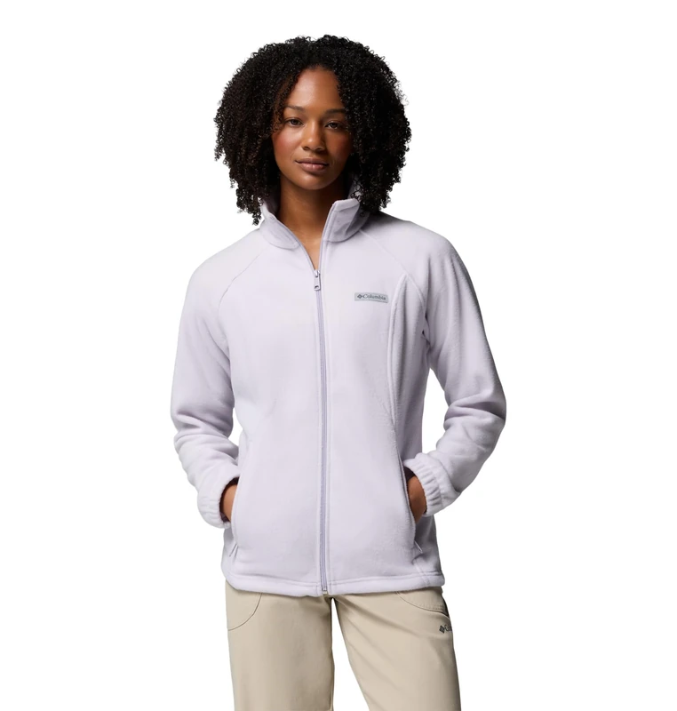 Columbia Women's Benton Springs Full Zip Fleece Jacket, Lavender Pearl, Small