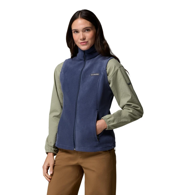 Columbia Women's Benton Springs Vest, Fleece Gilet Vest, Nocturnal, X-Small