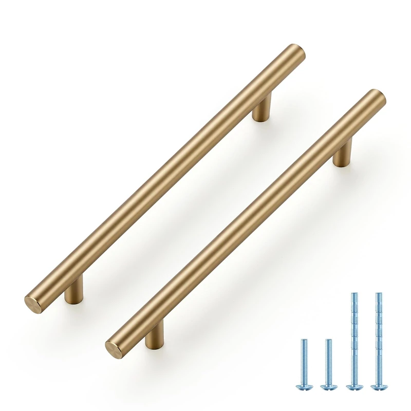 Joy Decor Champagne Bronze Cabinet Pulls Drawer Pulls 6-1/4 Inch CC 45 Pack