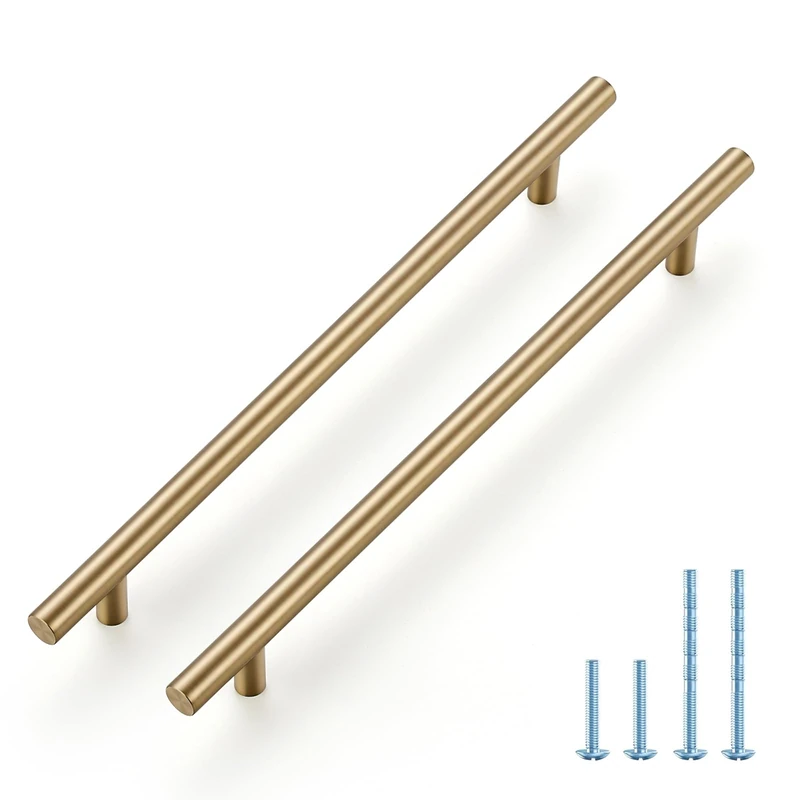 Joy Decor Champagne Bronze Cabinet Pulls Drawer Pulls 8-3/4 Inch CC 25 Pack