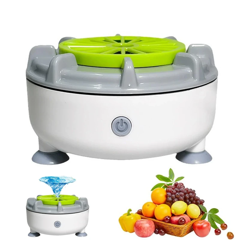 Seattleget Efficient Portable Fruit and Vegetable Washers, Ultrasonic Vegetable Cleaner, Rechargeable Fruit and Vegetable Washing Machine, Automatic Fruit Cleaner for Vegetable, Fruit, Meat