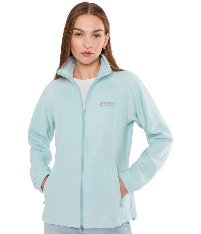 Columbia Women's Benton Springs Full Zip, Full Zip Fleece Jacket, Marine Light, Small