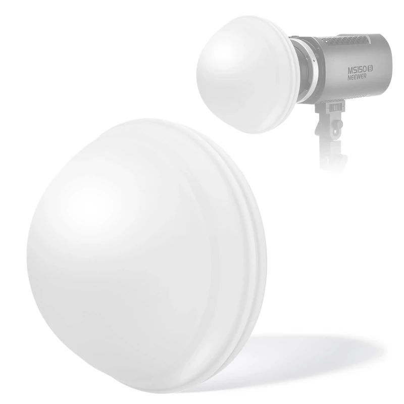 NEEWER COB Light Diffuser for MS60/150 Reflector, Silicone Diffuser, Soft Lighting Accessory for Dedicated Reflector of NEEWER MS60 MS60B MS60C MS150 MS150B MS150C LED Video Lights, CRS8