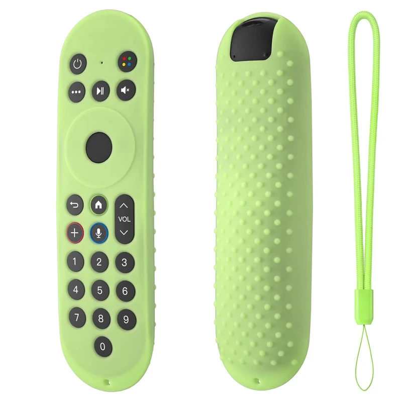 Hi Color Silicone Cover for Sky Glass Remote Silicone Protective Case Anti-slip Shockproof Sky Glass Remote Case Cover Sleeve (glow green)