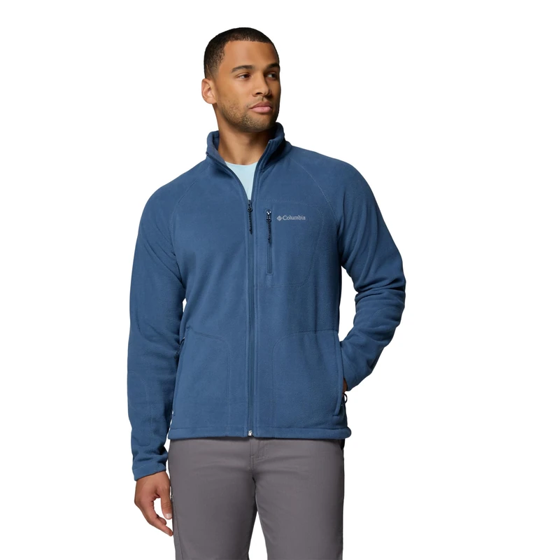 Columbia Men's Fast Trek 2 Full Zip Fleece, Full Zip Fleece Jacket, Dark Mountain, X-Small