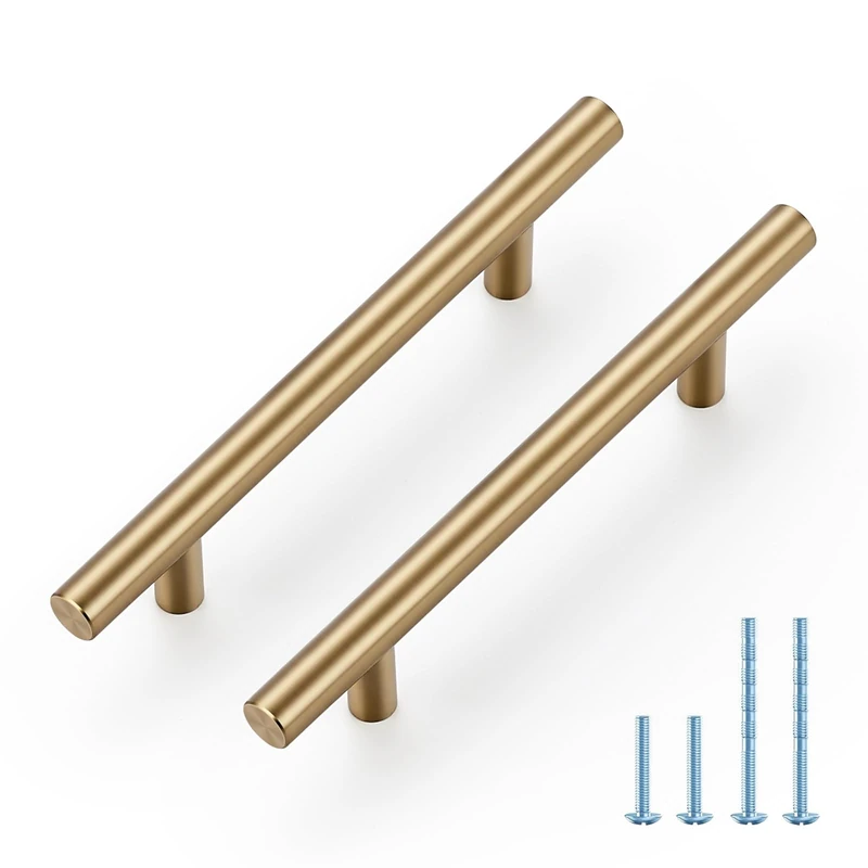 Joy Decor Champagne Bronze Cabinet Pulls Drawer Pulls, 4 Inch CC, 45 Pack