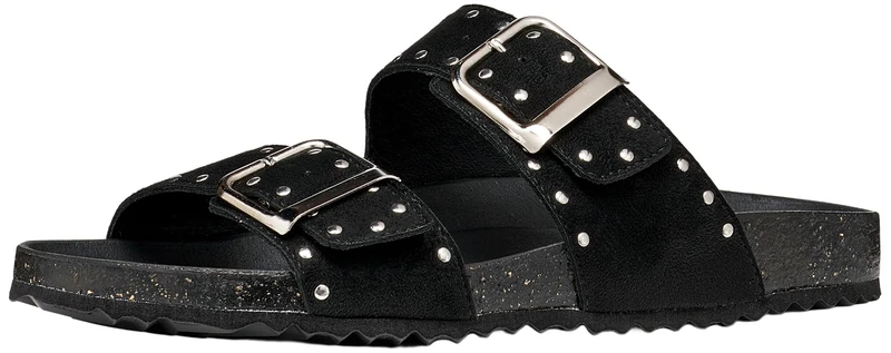 Geox D Brionia R I, Women's Flat Sandals, Black, 41 EU/UK 7