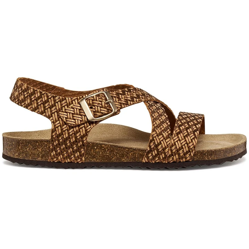 Geox Women's D BRIONIA B Flat Sandal, Bronze, 41 EU - Image 1