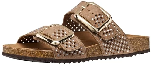 Geox Women's D BRIONIA R C Flat Sandal, Old Rose, 38 EU