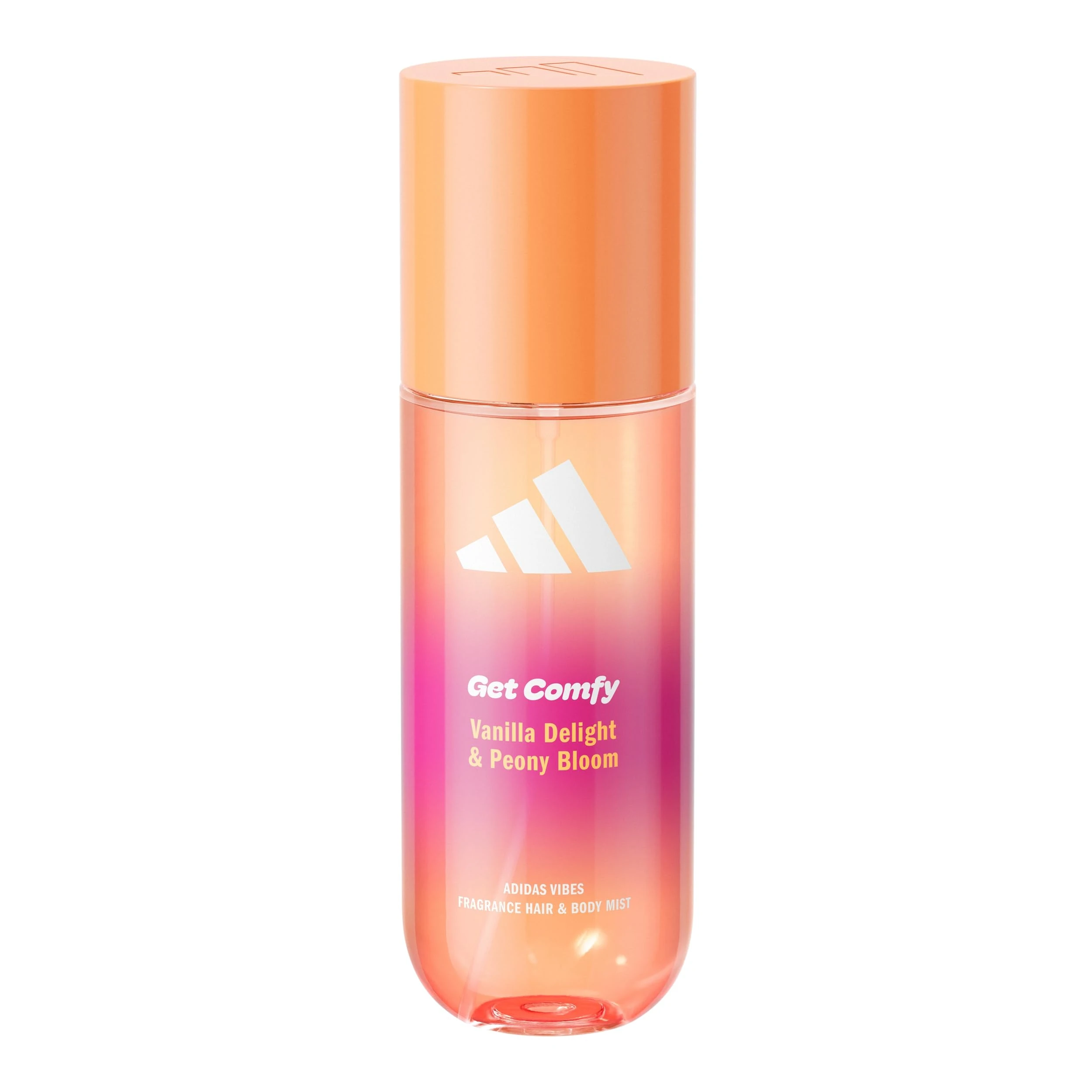 adidas Vibes Get Comfy Fragrance Hair & Body Mist, Ambery Fragrance with Notes of Vanilla Delight & Peony Bloom, Mood-Boosting, For Any Occasion, 150ml