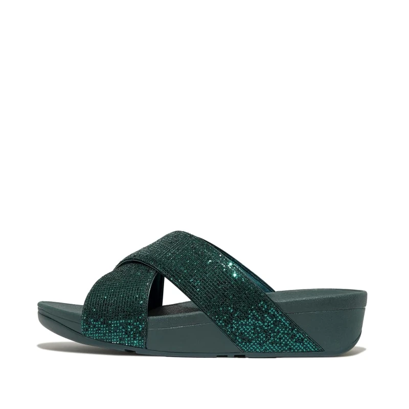 Fitflop LULU GLITTERBALL CROSS SLIDES