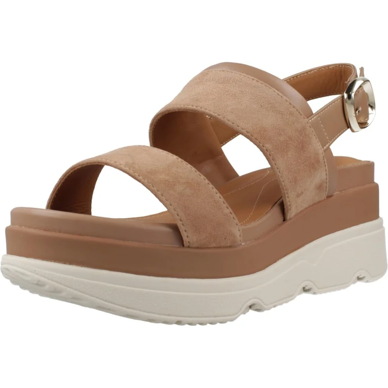 Geox Women's D Gardenia A Wedge Sandal, Beige, 36.5 EU