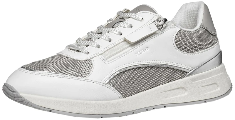 Geox Women's D BULMYA B Trainers, White/Skirt, 39 EU