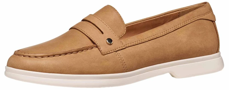 Geox Women's D XAND 3 B Loafer, Beige, 39.5 EU