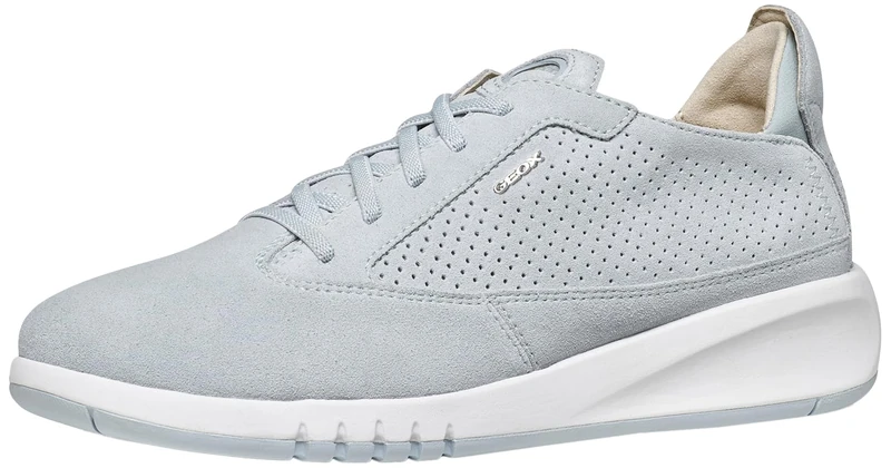 Geox Women D Aerantis A Sneaker, Crystal, 6 UK