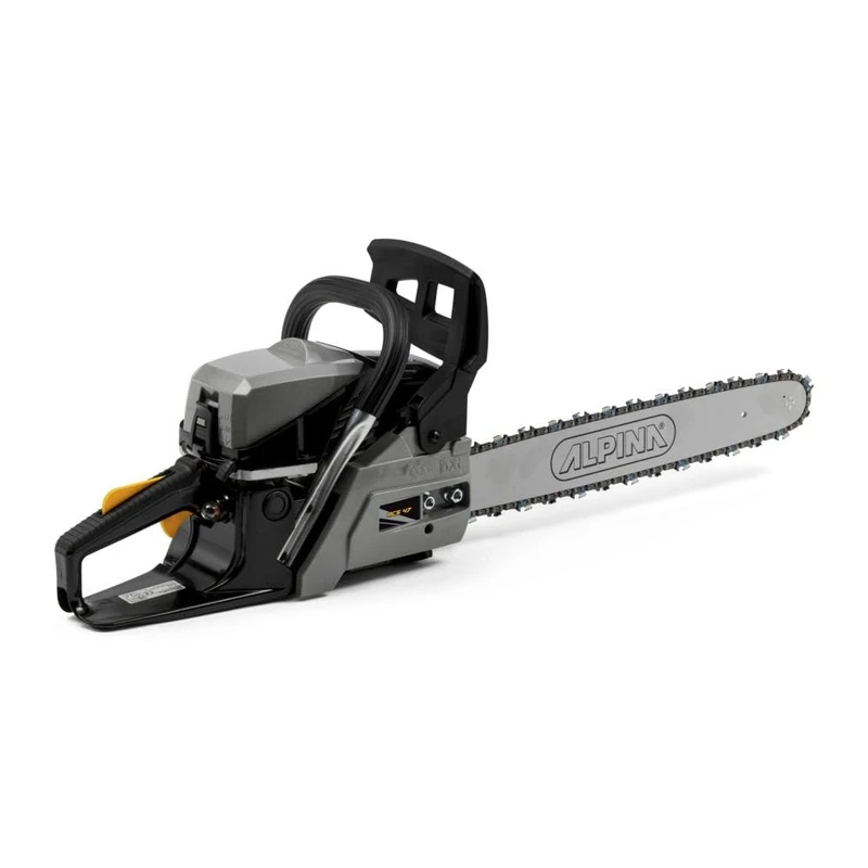 Alpina ACS 47 Petrol Chainsaw, 1.8 kW, 45 cm - Automatic Adjustable Oil Pump, Ergonomic Soft Grip - for Home Woodcutting