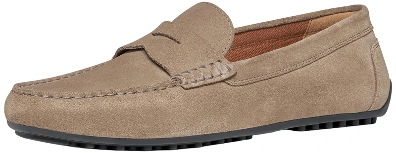 Geox Men's U ISTRIA B Moccasin, Dove Grey, 39 EU